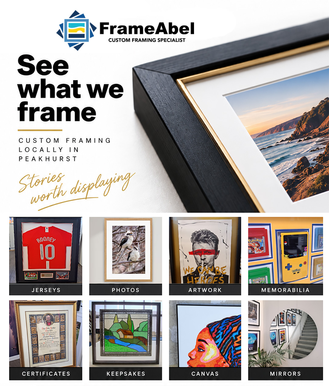 FrameAbel Picture Framing and Memorabilia